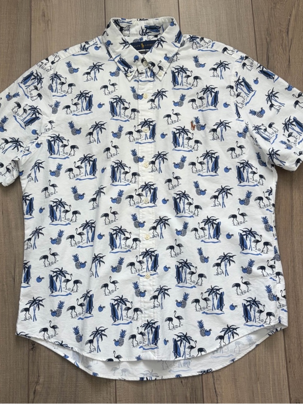 Ralph Lauren Polo Short sleeve Aloha shirt sz Large